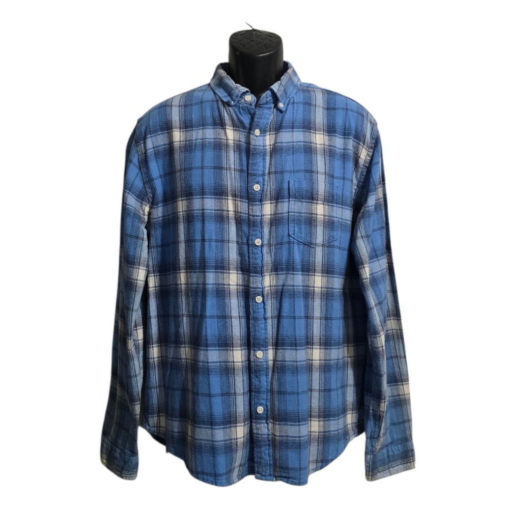Aeropostale Plaid Flannel Long Sleeve Casual Button Down Sz L